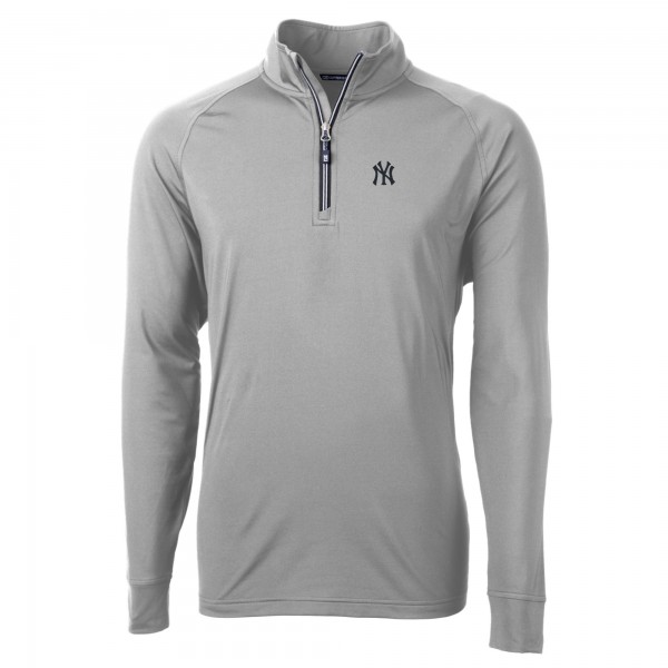 Кофта на короткой молнии New York Yankees Cutter & Buck Adapt Eco Knit Stretch Recycled - Gray