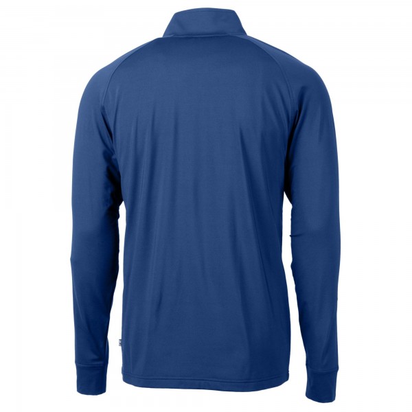 Los Angeles Dodgers Cutter & Buck Royal Adapt Eco Knit Stretch Recycled Quarter-Zip Pullover Top