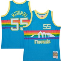 Игровая форма  Dikembe Mutombo Denver Nuggets Mitchell & Ness Hardwood Classics 1991/92 Tropical Swingman - Blue