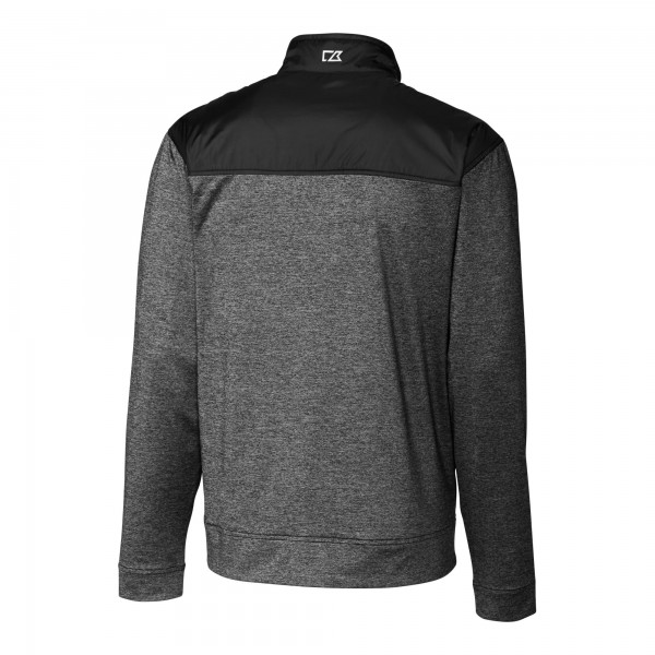 Ветровка на молнии Los Angeles Dodgers Cutter & Buck Stealth Hybrid Quilted - Black