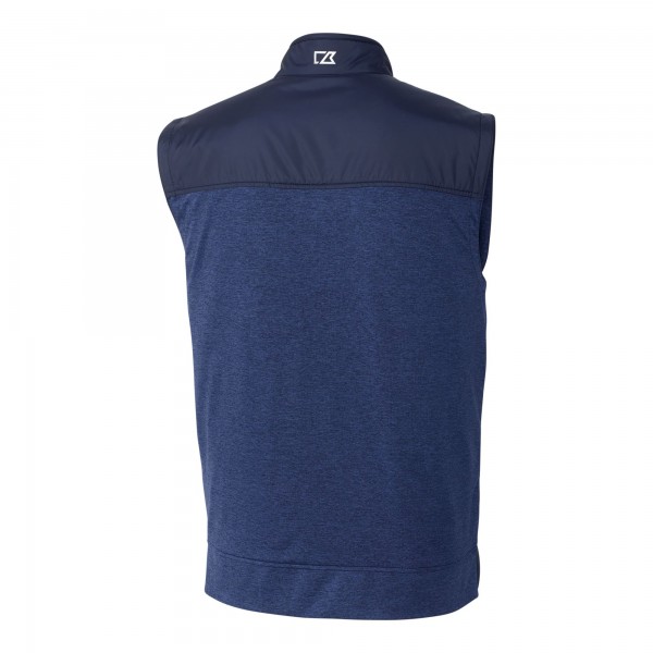 Жилетка на молнии New York Yankees Cutter & Buck Stealth Hybrid Quilted Windbreaker - Navy