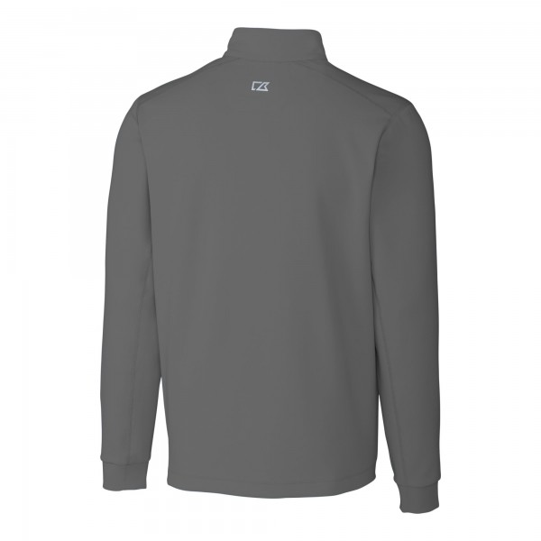 Кофта на короткой молнии Los Angeles Dodgers Cutter & Buck Traverse Stretch - Gray