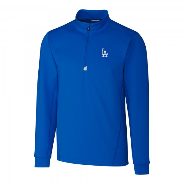 Кофта на короткой молнии Los Angeles Dodgers Cutter & Buck Traverse Stretch - Royal