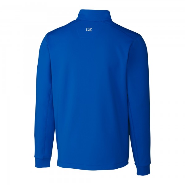 Кофта на короткой молнии Los Angeles Dodgers Cutter & Buck Traverse Stretch - Royal