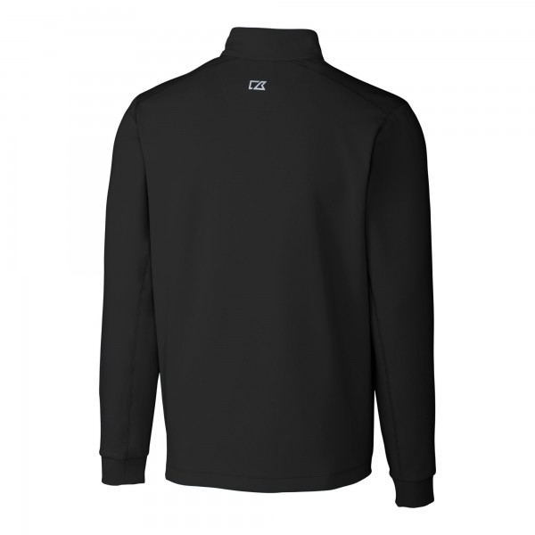 Кофта на короткой молнии Los Angeles Dodgers Cutter & Buck Traverse Stretch - Black
