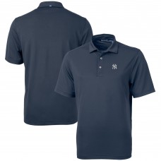 New York Yankees Cutter & Buck Navy Virtue Eco Pique Recycled Polo