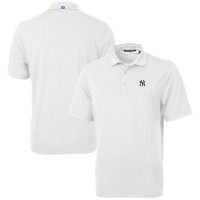 New York Yankees Cutter & Buck White Virtue Eco Pique Recycled Polo