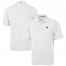 New York Yankees Cutter & Buck White Virtue Eco Pique Recycled Polo