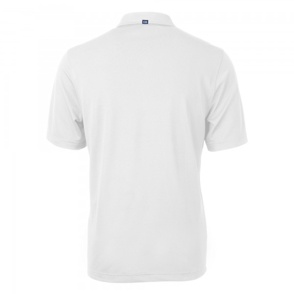 New York Yankees Cutter & Buck White Virtue Eco Pique Recycled Polo