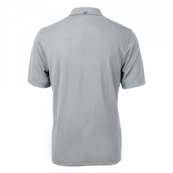 New York Yankees Cutter & Buck Gray Virtue Eco Pique Recycled Polo