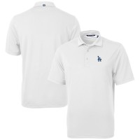 Los Angeles Dodgers Cutter & Buck White Virtue Eco Pique Recycled Polo