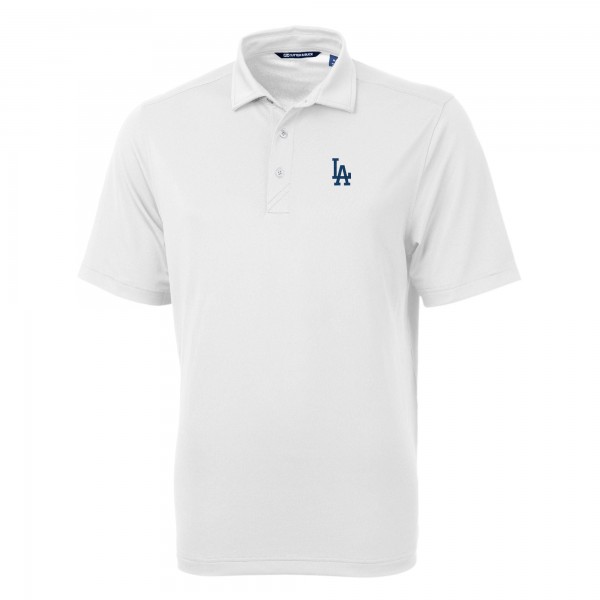 Los Angeles Dodgers Cutter & Buck White Virtue Eco Pique Recycled Polo