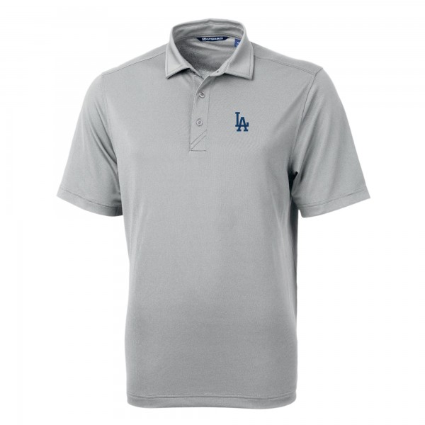 Los Angeles Dodgers Cutter & Buck Gray Virtue Eco Pique Recycled Polo