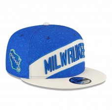 Бейсболка Milwaukee Bucks New Era Youth 2023/24 City Edition 9FIFTY - Blue/Cream