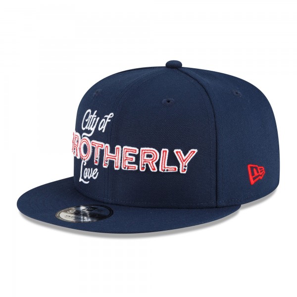 Бейсболка Philadelphia 76ers New Era Youth 2023/24 City Edition 9FIFTY - Navy
