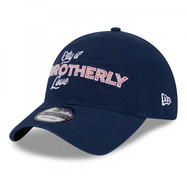 Бейсболка Philadelphia 76ers New Era 2023/24 City Edition 9TWENTY - Navy