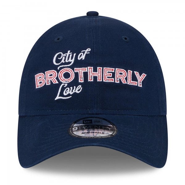 Бейсболка Philadelphia 76ers New Era 2023/24 City Edition 9TWENTY - Navy