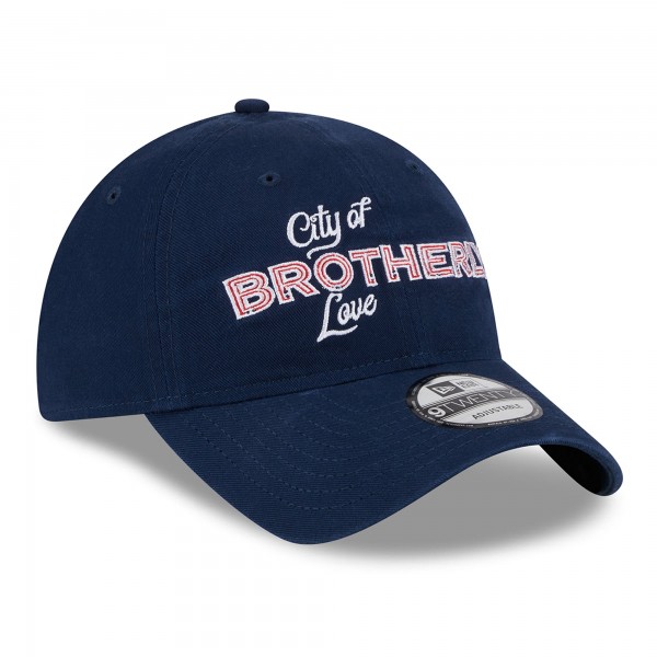 Бейсболка Philadelphia 76ers New Era 2023/24 City Edition 9TWENTY - Navy