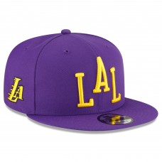 Бейсболка Los Angeles Lakers New Era 2023/24 City Edition Alternate 9FIFTY - Purple