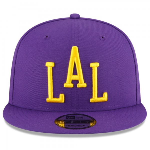 Бейсболка Los Angeles Lakers New Era 2023/24 City Edition Alternate 9FIFTY - Purple