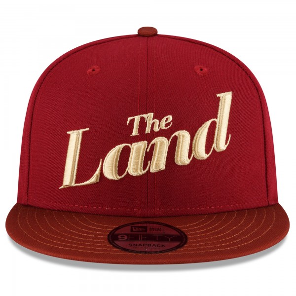 Бейсболка Cleveland Cavaliers New Era 2023/24 City Edition 9FIFTY - Wine/Brown