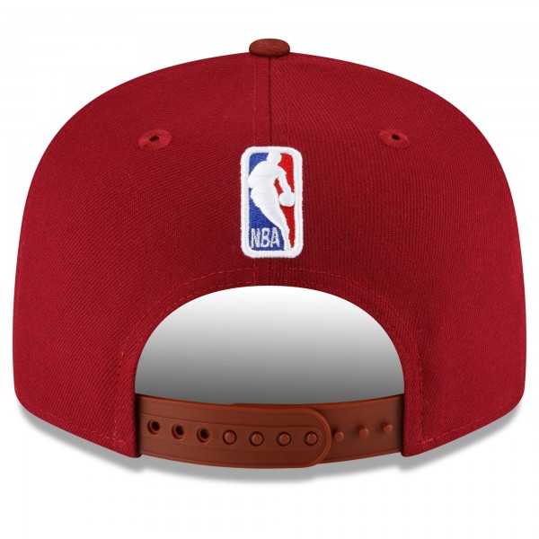 Бейсболка Cleveland Cavaliers New Era 2023/24 City Edition 9FIFTY - Wine/Brown