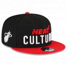 Бейсболка Miami Heat New Era 2023/24 City Edition 9FIFTY - Black/Red