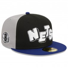 Бейсболка Brooklyn Nets New Era 2023/24 City Edition 59FIFTY - Black/Navy