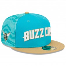 Бейсболка Charlotte Hornets New Era 2023/24 City Edition 59FIFTY - Turquoise/Gold