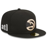 Бейсболка Atlanta Hawks New Era 2023/24 City Edition Alternate 59FIFTY - Black