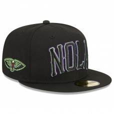 Бейсболка New Orleans Pelicans New Era 2023/24 City Edition 59FIFTY - Black
