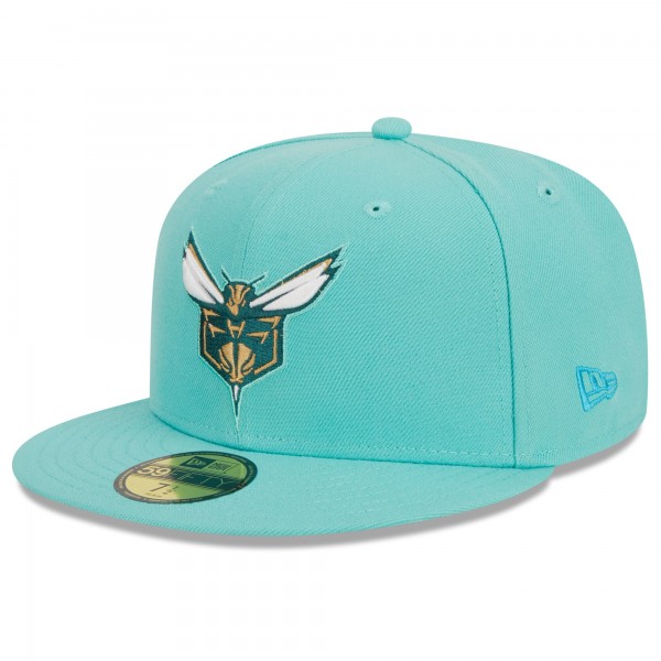 Бейсболка Charlotte Hornets New Era 2023/24 City Edition Alternate 59FIFTY - Turquoise