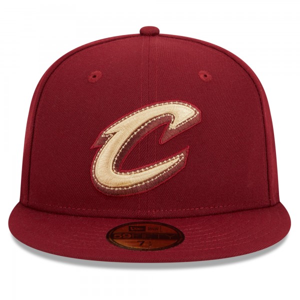 Бейсболка Cleveland Cavaliers New Era 2023/24 City Edition Alternate 59FIFTY - Wine