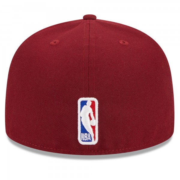 Бейсболка Cleveland Cavaliers New Era 2023/24 City Edition Alternate 59FIFTY - Wine