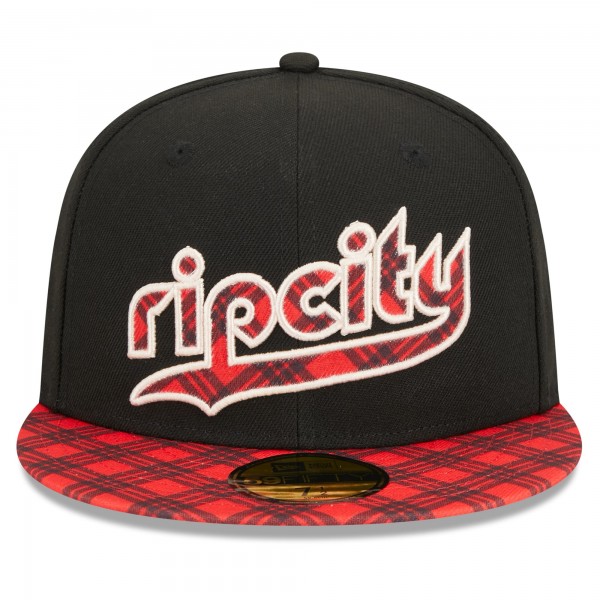 Бейсболка Portland Trail Blazers New Era 2023/24 City Edition 59FIFTY - Black