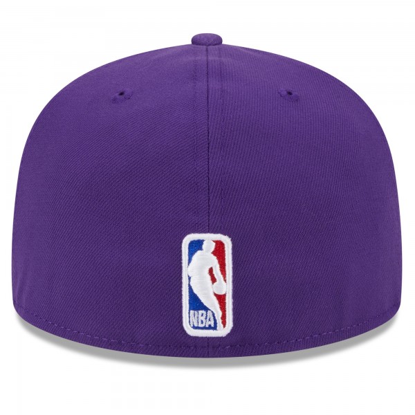 Бейсболка Los Angeles Lakers New Era 2023/24 City Edition Alternate 59FIFTY - Purple
