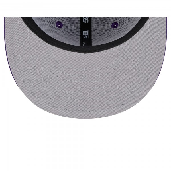 Бейсболка Los Angeles Lakers New Era 2023/24 City Edition Alternate 59FIFTY - Purple