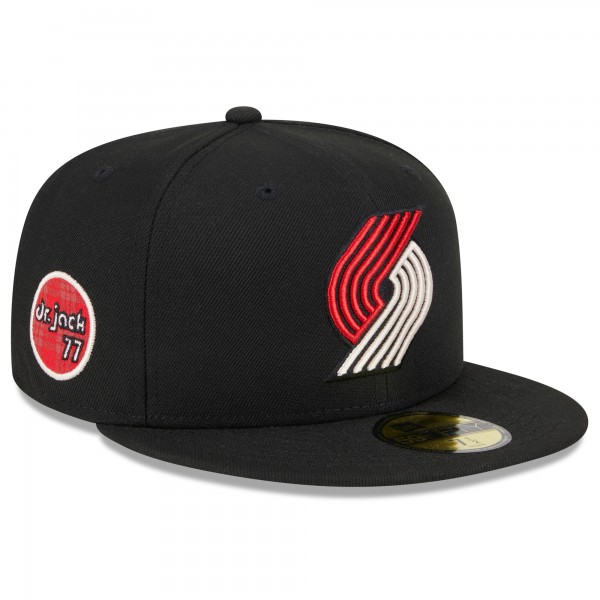 Бейсболка Portland Trail Blazers New Era 2023/24 City Edition Alternate 59FIFTY - Black