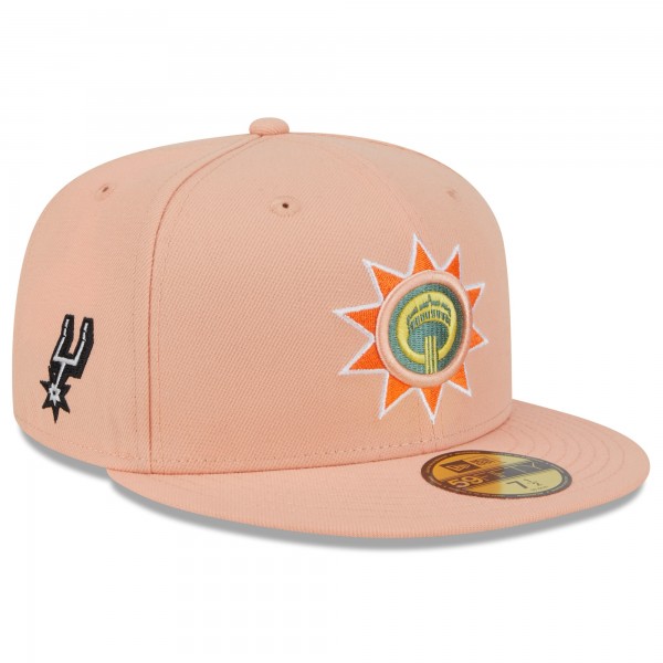 Бейсболка San Antonio Spurs New Era 2023/24 City Edition Alternate 59FIFTY - Pink