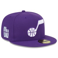 Бейсболка Utah Jazz New Era 2023/24 City Edition Alternate 59FIFTY - Purple