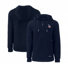 Толстовка Los Angeles Dodgers Cutter & Buck Stars & Stripes Roam Eco Half-Zip Recycled - Navy