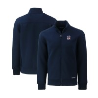 New York Yankees Cutter & Buck Navy Stars & Stripes Roam Eco Recycled Full-Zip Jacket