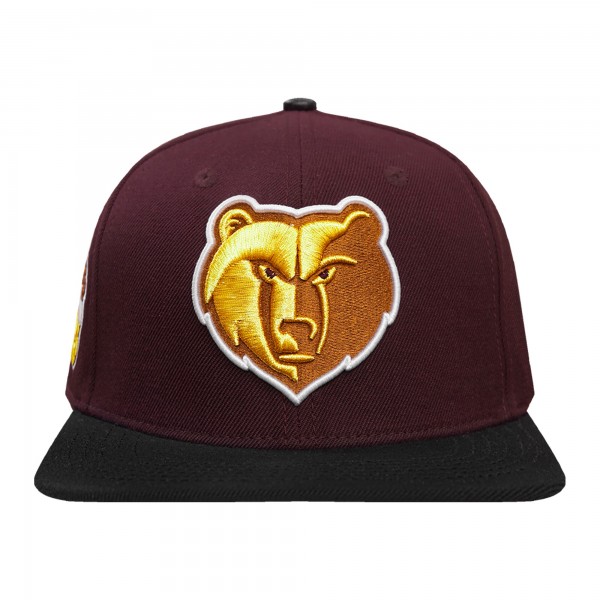 Бейсболка Memphis Grizzlies Pro Standard Gold Rush 2-Tone - Maroon/Black