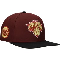 Бейсболка New York Knicks Pro Standard Gold Rush 2-Tone - Maroon/Black