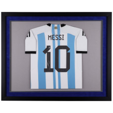 Джерси с автографом Lionel Messi Argentina National Team Fanatics Authentic Framed 2022-23 Home