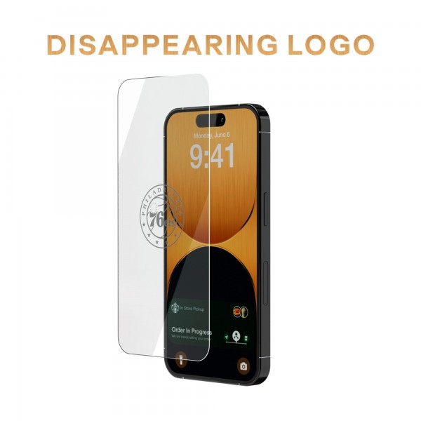 Philadelphia 76ers Disappearing Logo iPhone Screen Protector