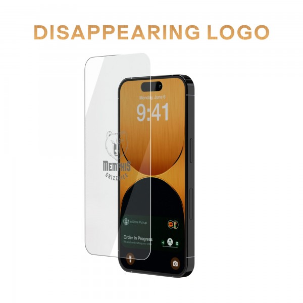 Memphis Grizzlies Disappearing Logo iPhone Screen Protector