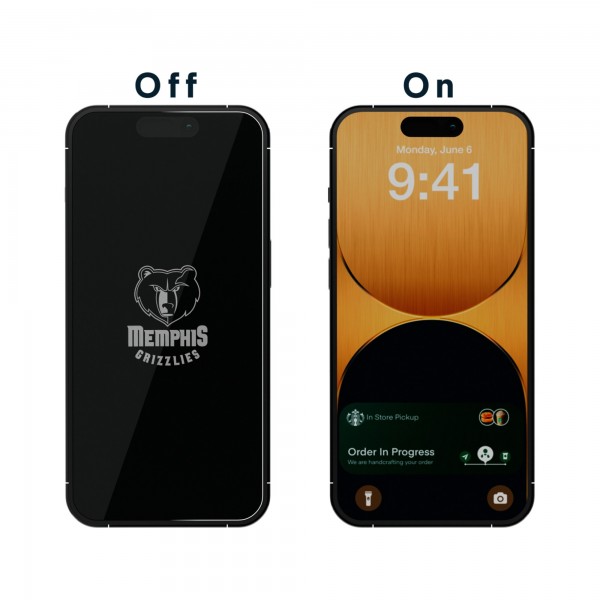 Memphis Grizzlies Disappearing Logo iPhone Screen Protector