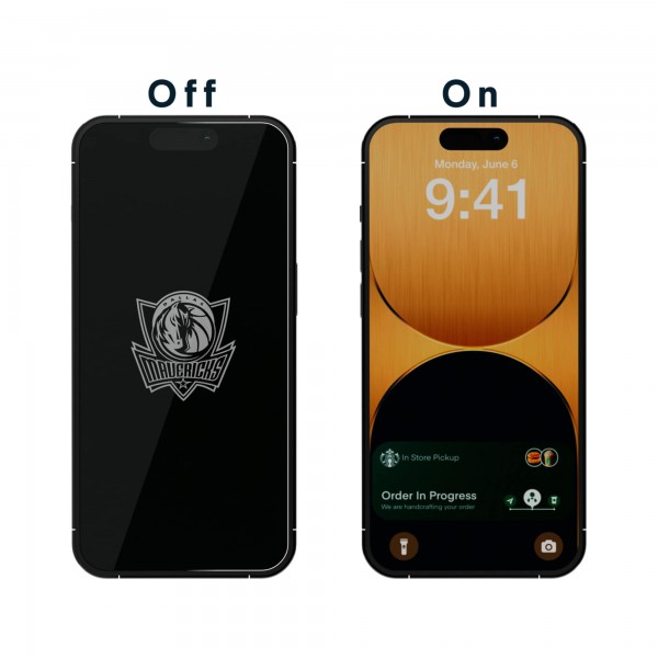 Dallas Mavericks Disappearing Logo iPhone Screen Protector