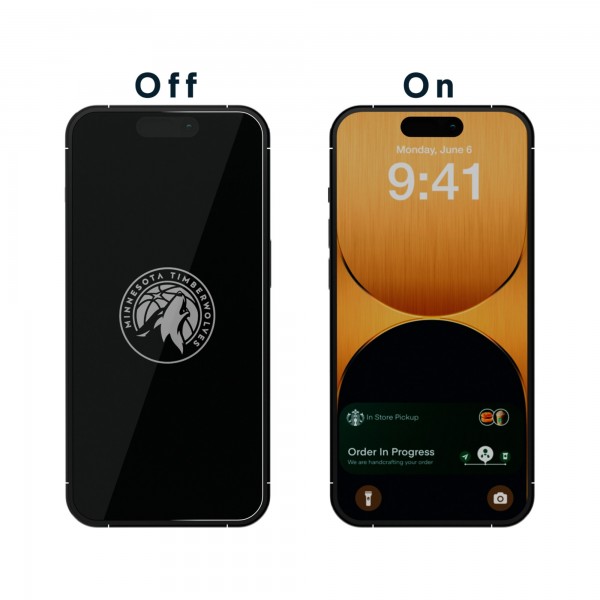 Minnesota Timberwolves Disappearing Logo iPhone Screen Protector
